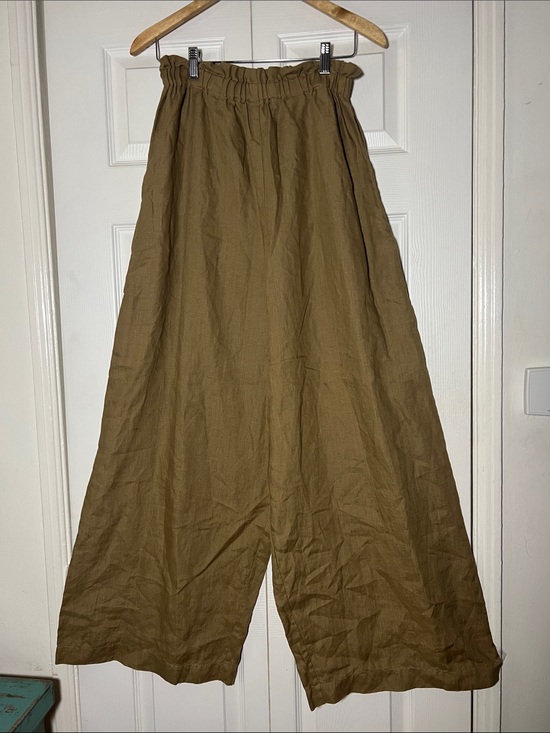 OZMA Pants - OZMA California Super Wide Leg Linen Pants Women’s Small